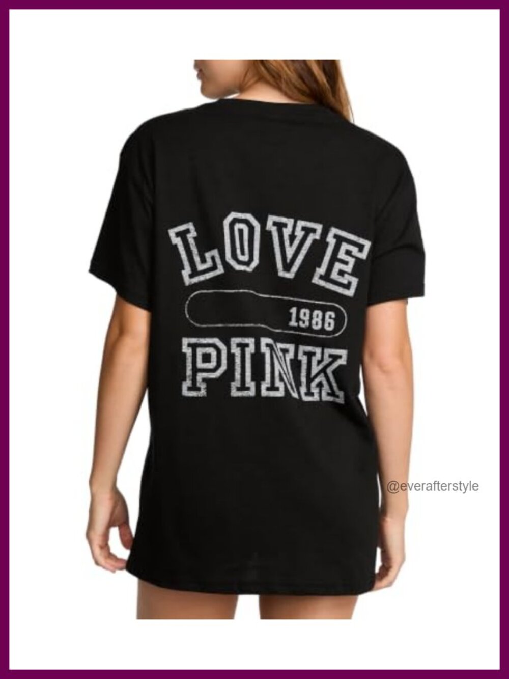 Oversized Cotton T-Shirt Campus Graphic Tee